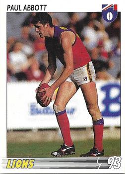 1993 Select AFL #124 Paul Abbott Front